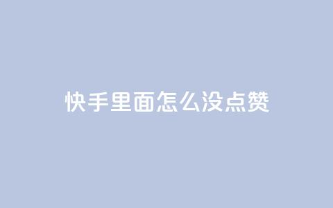 快手里面怎么没点赞,快手粉丝卡盟 - 刷qqvip网站卡盟 刷qq空间访客量的网址  第1张