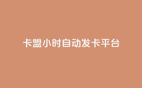 cf卡盟24小时自动发卡平台 - 24小时自动发卡平台，畅享CF卡盟服务~  第1张