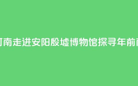 【何以中国 行走河南】走进安阳殷墟博物馆 探寻3300年前商代生活中的“美”  第1张