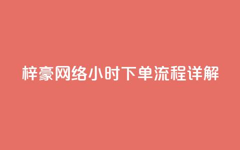 梓豪网络24小时下单流程详解,ks一元自助下单秒到账 - 快手点赞链接入口在哪里 ks单真人粉丝  第1张