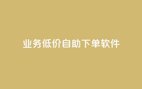 dy业务低价自助下单软件,自助下单全网低价 - 拼多多自助下单全网最便宜 业务网24小时自助下单科技  第1张