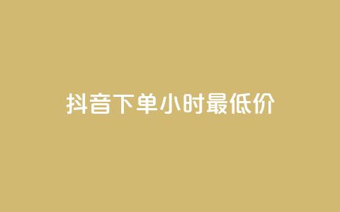 抖音下单24小时最低价,抖音24小时在线下单平台免费 - 爱Q技术自助下单 低价Ks一毛1000粉  第1张