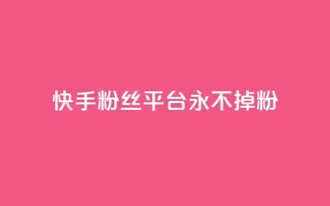 快手粉丝平台+永不掉粉,ma卖快手号平台 - 巨量千川手机版下载 抖音点赞ks下单  第1张