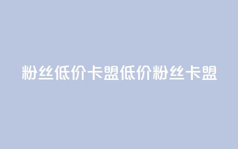 dy粉丝低价卡盟(低价dy粉丝卡盟)  第1张