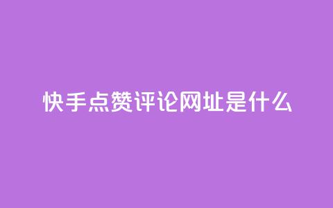 快手点赞评论网址是什么,24小时快手业务下单平台网站 - 最便宜的卡盟网站 一分钱100快手赞  第1张