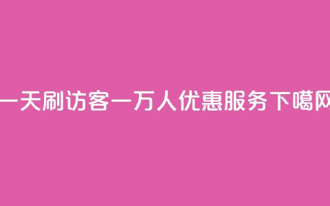 一天刷访客一万人qq优惠服务  第1张