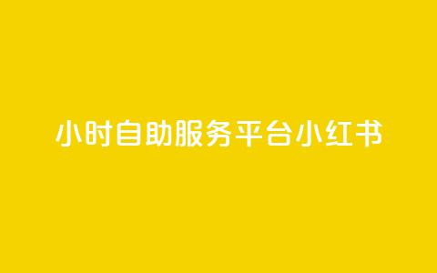 24小时自助服务平台小红书 - 小红书24小时自助服务平台，实用又便捷~  第1张