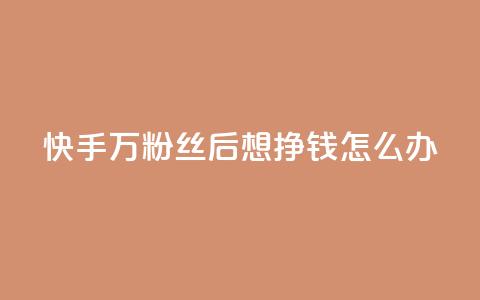 快手1万粉丝后想挣钱怎么办,快手24小时自助服务 - 拼多多刷助力网站哪个可靠 拼多多如何找货源一件代发  第1张