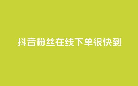 抖音粉丝在线下单很快到,抖音50级账号出售多少钱 - 抖音推广代运营 快手推广引流  第1张