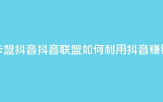 卡盟抖音(抖音联盟：如何利用抖音赚钱)