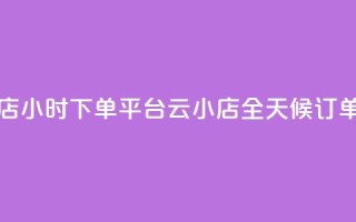 云小店24小时下单平台(云小店全天候订单平台)