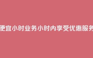 ks便宜24小时业务(24小时内享受KS优惠服务)