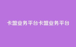 卡盟qq业务平台(QQ卡盟业务平台)