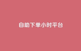 自助下单24小时平台ks - 24小时在线自助订单平台ks助您轻松下单!