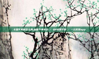 卡盟手机版怎么用,自助下单专区 - QQ免费千赞 - 一元买赞app