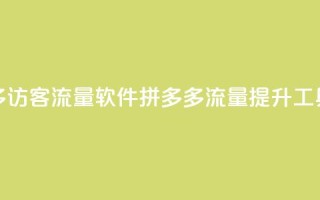 拼多多访客流量软件(拼多多流量提升工具解析)