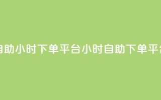 dy自助24小时下单平台(24小时自助dy下单平台)