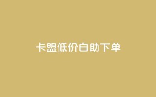 卡盟低价自助下单,dy作品评论自助下单 - 亿卡卡盟 - 自助商城