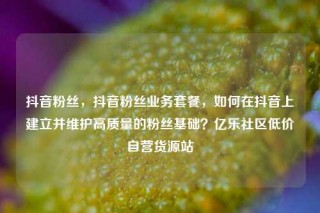 抖音粉丝，抖音粉丝业务套餐，如何在抖音上建立并维护高质量的粉丝基础？亿乐社区低价自营货源站