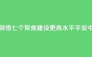 学习新语｜领悟“七个聚焦”：建设更高水平平安中国
