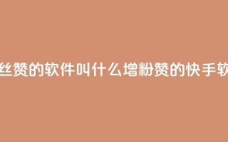 快手增粉丝赞的软件叫什么(增粉赞的快手软件是什么)