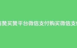 一元一百赞买赞平台微信支付(购买微信支付赞平台)