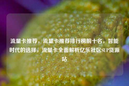 流量卡推荐，流量卡推荐排行榜前十名，智能时代的选择	，流量卡全面解析亿乐社区SUP货源站  第1张