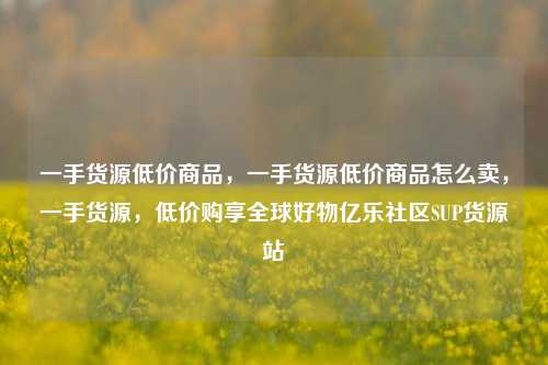 一手货源低价商品，一手货源低价商品怎么卖，一手货源	，低价购享全球好物亿乐社区SUP货源站  第1张